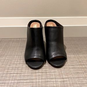 Black Thick Heel Booties